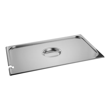 CaterChef GN 1/1 Stainless Steel 18/8 Gastronorm Lid with Ladle Hole | 53 x 32.5 cm 1
