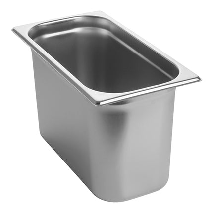CaterChef GN 1/3 Gastronorm Pan | Stainless Steel 18/8 | 200 mm Deep | 7.2 L 1