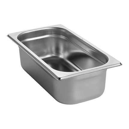 CaterChef GN 1/3 Gastronorm Pan | Stainless Steel 18/8 | 100 mm Deep | 3.5 L 1