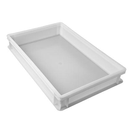 Stackable Pizza Dough Bin | EMGA | White PE | 60 x 40 x H9 cm | 18 L 1