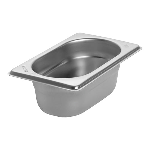 CaterChef Stainless Steel 18/8 GN 1/9 Gastronorm Pan | 65 mm | 0.5 L 1