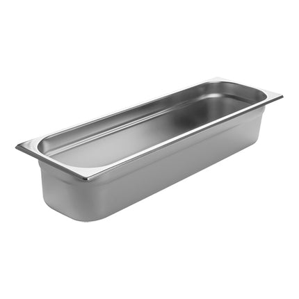 CaterChef Stainless Steel 18/8 Gastronorm Pan GN 2/4 | 100 mm Deep | 5.8 L 1