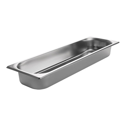 CaterChef Stainless Steel 18/8 Gastronorm Pan GN 2/4 | 65 mm Deep | 4 L 1