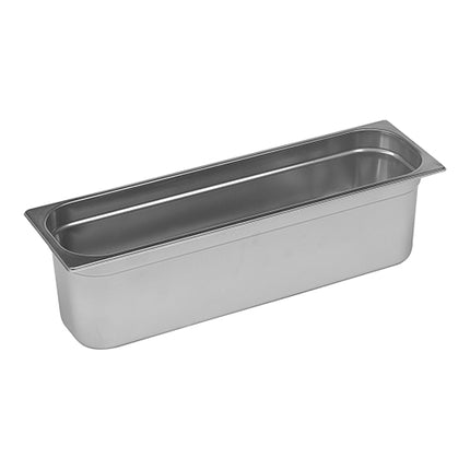 CaterChef Stainless Steel 18/8 GN 2/4 Gastronorm Pan | 40 mm Deep | 2.7 L | 53 x 16.2 cm 1