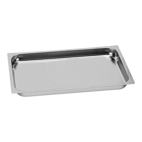 CaterChef Stainless Steel 18/8 GN 1/1 Gastronorm Pan | Flat Edge | 20 mm Deep | 2.5 L 1