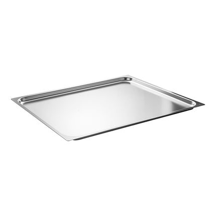 Stainless Steel 18/8 Gastronorm Pan GN 2/1 | CaterChef | Flat Edge | 20 mm Deep | 5.5 L 1