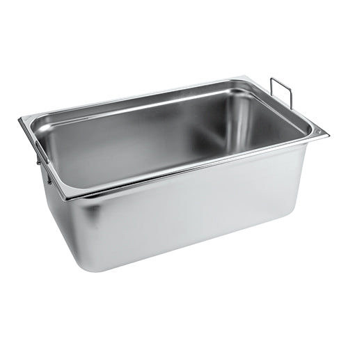 CaterChef Stainless Steel 18/8 GN 1/1 Gastronorm Pan | 200 mm Deep | 27.8 L | 53 x 32.5 cm 1