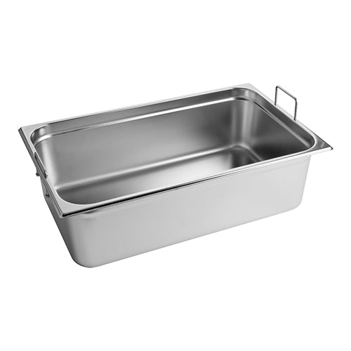 CaterChef Stainless Steel 18/8 GN 1/1 Gastronorm Pan | 150 mm Deep | 20 L | 53 x 32.5 cm 1