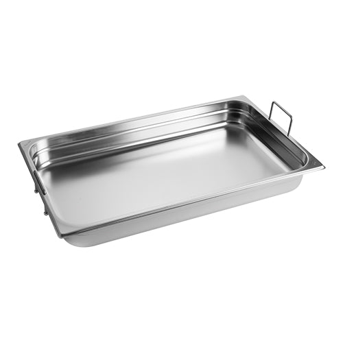 CaterChef Stainless Steel 18/8 GN 1/1 Gastronorm Pan | 65 mm Deep | 8.8 L | 53 x 32.5 cm 1