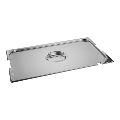 Stainless Steel 18/8 Gastronorm Lid with Ladle Hole and Grips | CaterChef | GN 1/1 | 53 x 32.5 cm 1