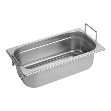 CaterChef Stainless Steel 18/8 GN 1/3 Gastronorm Pan | 100 mm | 3.5 L 1