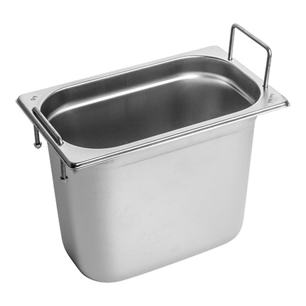 CaterChef GN 1/4 Gastronorm Pan, Stainless Steel 18/8 | 200 mm | 4.8 L 1