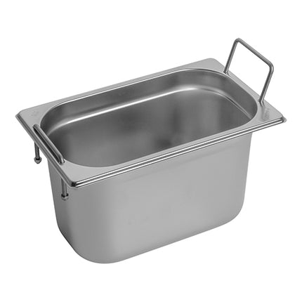 CaterChef GN 1/4 Gastronorm Pan, Stainless Steel 18/8 | 150 mm | 3.8 L 1