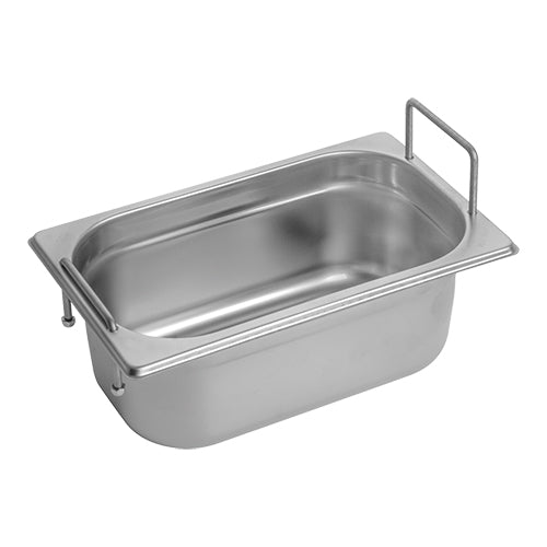 CaterChef GN 1/4 Gastronorm Pan, Stainless Steel 18/8 | 100 mm | 2.5 L 1
