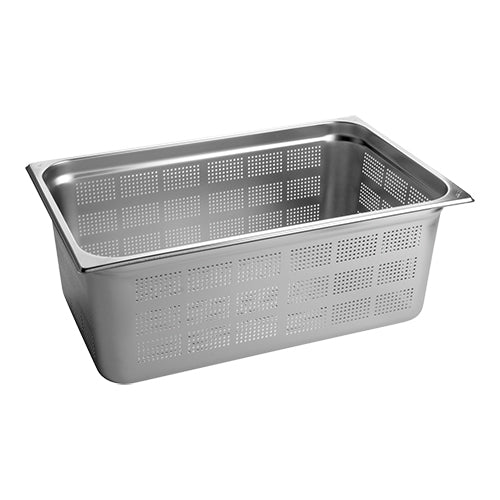 CaterChef Perforated Stainless Steel GN 1/1 Gastronorm Pan | 200 mm Deep | 27.8 L 1
