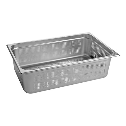 CaterChef Perforated Stainless Steel GN 1/1 Gastronorm Pan | 150 mm Deep | 20 L 1