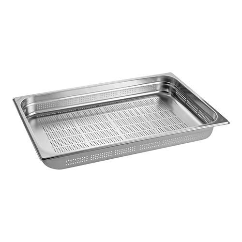 CaterChef Perforated GN 1/1 Gastronorm Pan | Stainless Steel 18/8 | 65 mm | 8.8 L 1