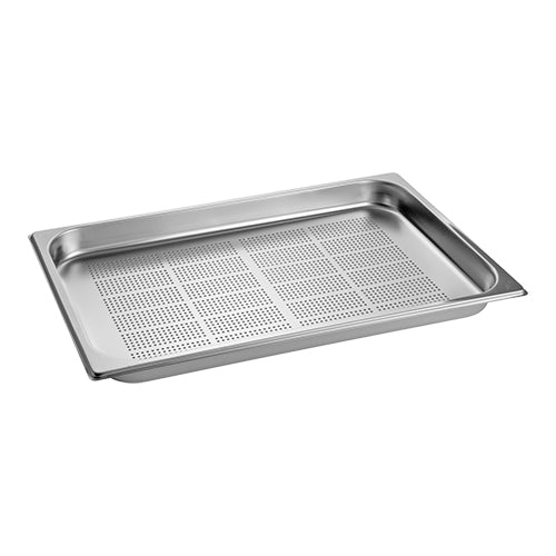CaterChef Perforated GN 1/1 Gastronorm Pan | Stainless Steel 18/8 | 40 mm | 5.3 L 1