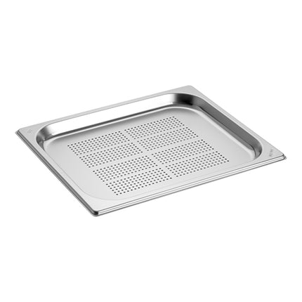 CaterChef Perforated GN 1/2 Gastronorm Pan | Stainless Steel 18/8 | 20 mm | 1.4 L 1