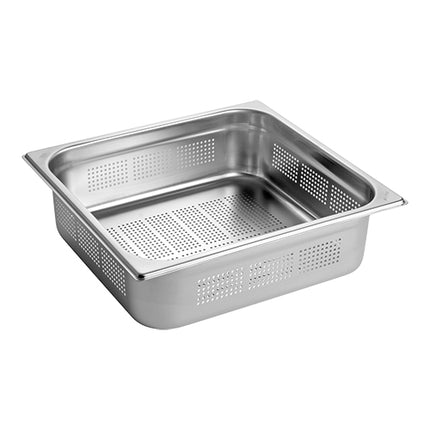 CaterChef Perforated Gastronorm Pan GN 2/3 Stainless Steel 18/8 | 100 mm | 9 L 1