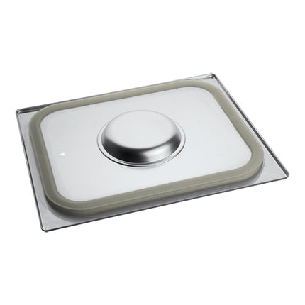 CaterChef GN 1/2 Gastronorm Lid with Silicone Sealing Edge | Stainless Steel 18/8 | 32.5 x 26.5 cm 1