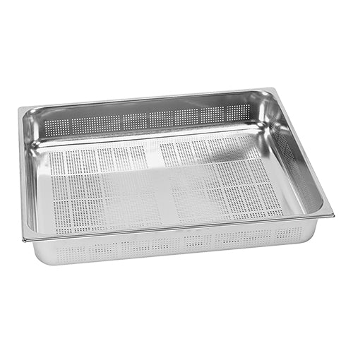 Perforated GN 2/1 Gastronorm Pan | CaterChef | Stainless Steel 18/8 | 20 mm | 5.5 L 1