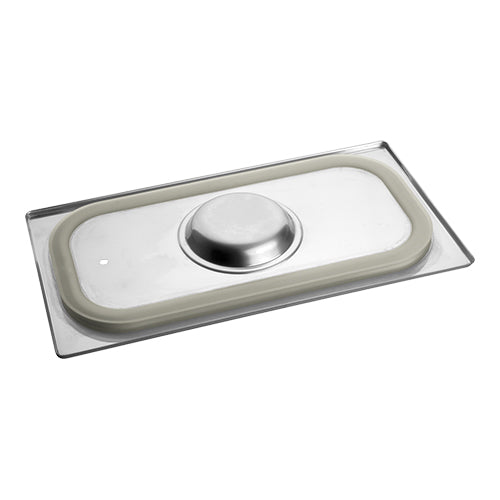 GN 1/3 Gastronorm Lid with Silicone Seal | CaterChef | Stainless Steel 18/8 | 32.5 x 17.6 cm 1