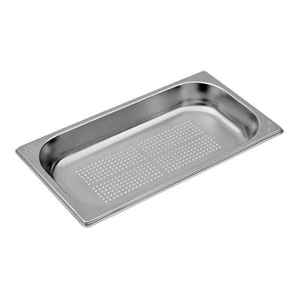 Perforated Gastronorm Pan GN 1/3 | CaterChef | Stainless Steel 18/8 | 40 mm, 1.8 L 1