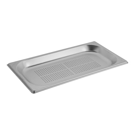 Perforated GN 1/3 Gastronorm Pan | CaterChef | Stainless Steel 18/8 | H20 mm | 1 L 1