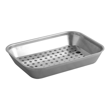 Stainless Steel Drip Tray with Grid | EMGA | Stackable | 32 x 23 x H5.5 cm 1