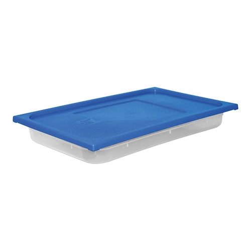 GN 1/1 Food Container with Blue Lid | CaterChef | Polypropylene, 8.8 L | 53 x 32.5 x H6.5 cm 1