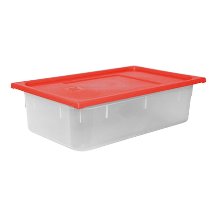CaterChef GN 1/1 PP Food Container with Red Lid | 150 mm | 19.5 L 1