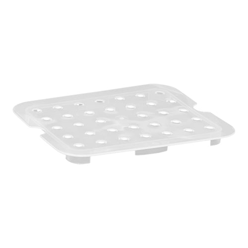 CaterChef Transparent Polypropylene GN 1/2 Drain Tray | Microwave and Dishwasher Safe | 32.5 x 26.5 cm 1