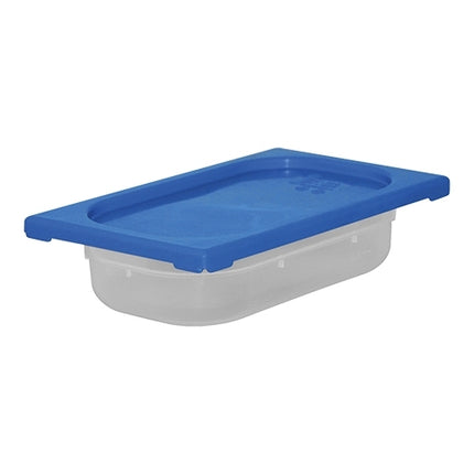 CaterChef Polypropylene Food Container with Blue Lid GN 1/4 | 1.7 L, 65 mm 1