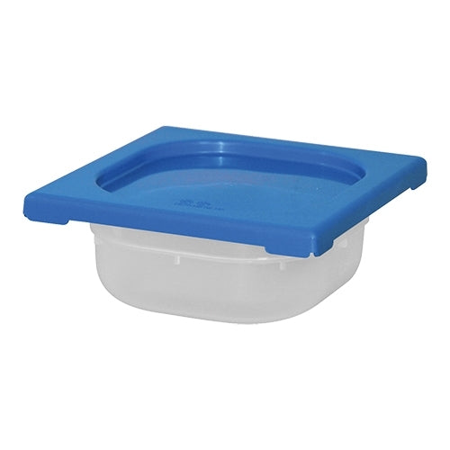 CaterChef Polypropylene Food Container with Blue Lid GN 1/6 | 1 L, 65 mm 1