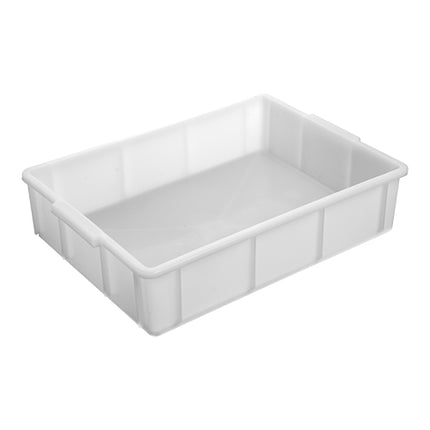 White Stackable Container | EMGA | Polyethylene HDPE | 10 L | 43 x 32 x H9.5 cm 1