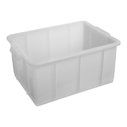 White Stackable Container | EMGA | Polyethylene HDPE | 20 L | 45 x 31.5 x H20 cm 1