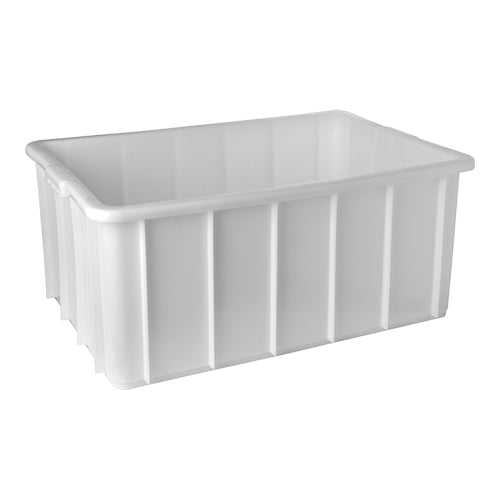 Stackable HDPE Stacking Container | EMGA | White | 130 L | 83 x 57 x H35.5 cm 1