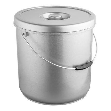 Gray PP Bucket with Lid for Non-Food Use | EMGA | 20 L | Ø30 x H31 cm 1