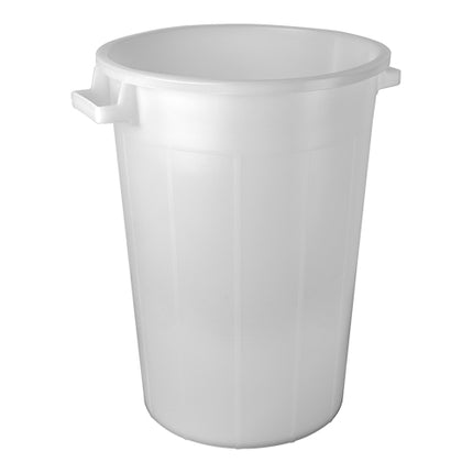 Food Container 75 L | EMGA | White LLDPE, Stackable | Ø46.5 x H64 cm 1