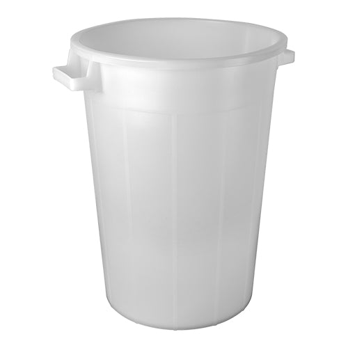 Food Container 75 L | EMGA | White LLDPE, Stackable | Ø46.5 x H64 cm 1