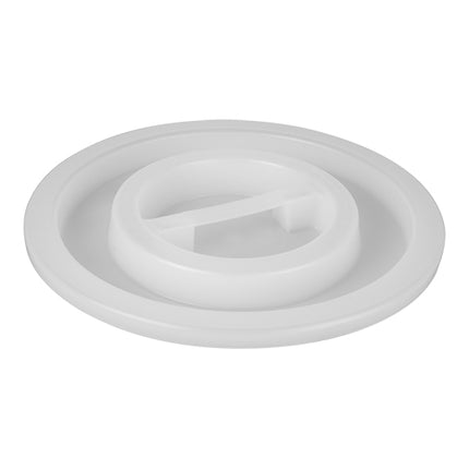 Round Food Container Lid for 50 L Container | EMGA | White LLDPE | Ø46.5 x H5 cm 1