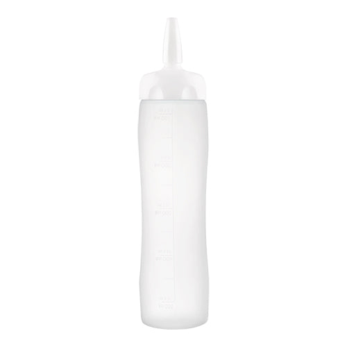 Araven Transparent LDPE Squeeze Bottle with Cap and Measuring Scale | 0.5 L | Ø7 x H26.1 cm 1