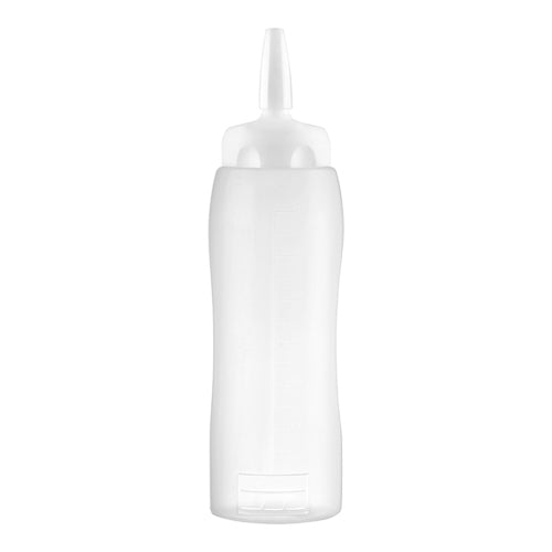 Transparent Squeeze Bottle with Cap and Measuring Scale | Araven | 0.75 L | Ø7.5 x H25.1 cm 1