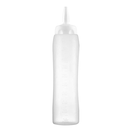 Transparent Squeeze Bottle with Cap and Measuring Scale | Araven | 1 L | Ø10 x H31.1 cm 1