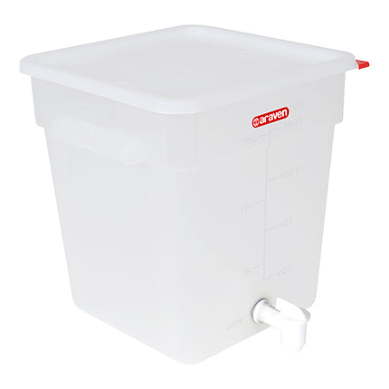 Araven Polypropylene Beverage Dispenser with Tap | 18 L | 28.5 x 28.5 x H32 cm 1
