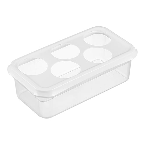 Araven Transparent Squeeze Bottle Organizer | 1/3 GN | 5 Ø60 mm Holes | 32.5 x 17.6 x 10 cm 1