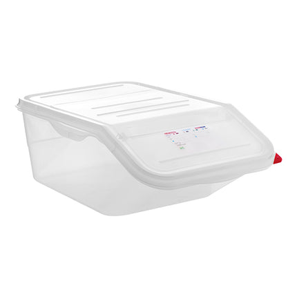 Food Container with Hinged Lid | Araven | Transparent Polypropylene, 1/1 GN | 22.65 L 1