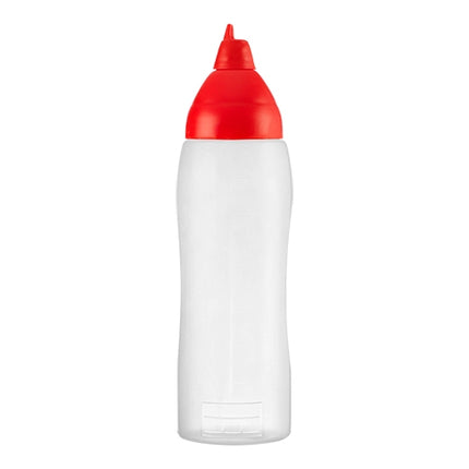 Araven Red Squeeze Bottle with Anti-Leak Valve | LDPE | 0.75 L | Ø7.5 x H25.1 cm 1