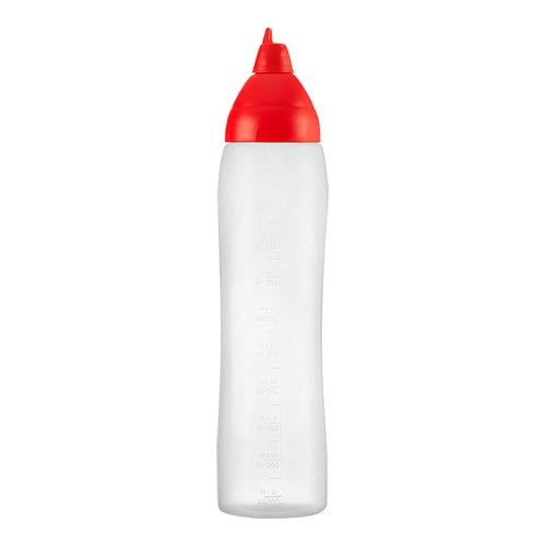 Araven Non-Drip Squeeze Bottle | Red LDPE | 1 L | Ø10 x H31.1 cm 1